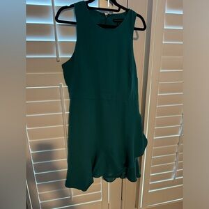 Women’s Banana Republic Green dress- ruffle bottom design